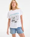 On 34th Women's Cannes Print T-shirt, Exclusively At Macy's In White