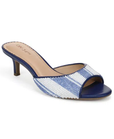 On 34th Women's Celeena Stiletto Dress Sandals, Macy's Exclusive In Blue