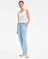 On 34th Women's Chambray Balloon Pants, Exclusively At Macy's In Blue