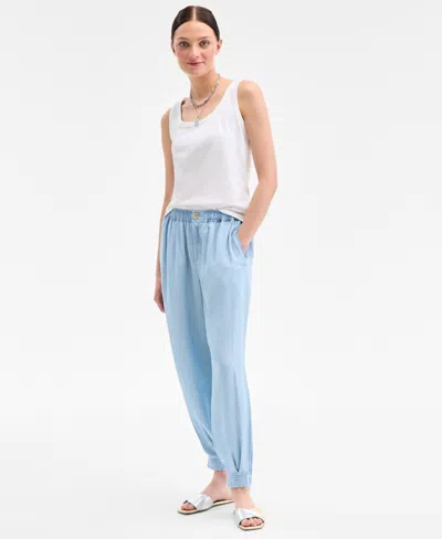 On 34th Women's Chambray Balloon Pants, Exclusively At Macy's