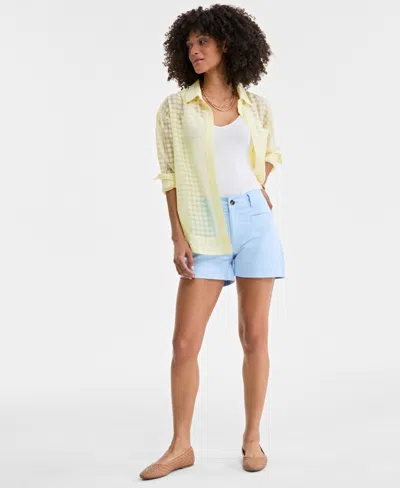 On 34th Women's Chino Shorts, Exclusively At Macy's In Pale Spring