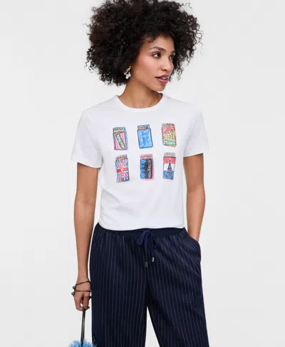 On 34th Women's Cities Graphic T-shirt, Macy's Exclusive- Molly Rogers Capsule Collection In White