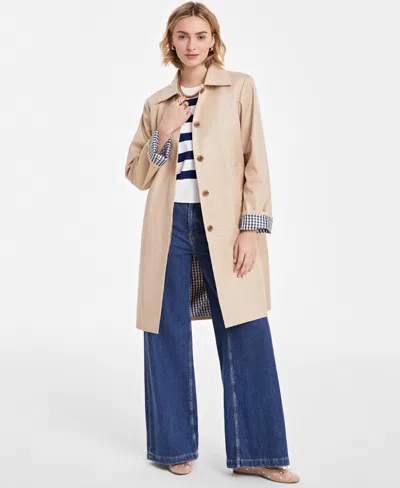 On 34th Women's Classic Mac Jacket, Exclusively At Macy's In Cinnamon Brulee