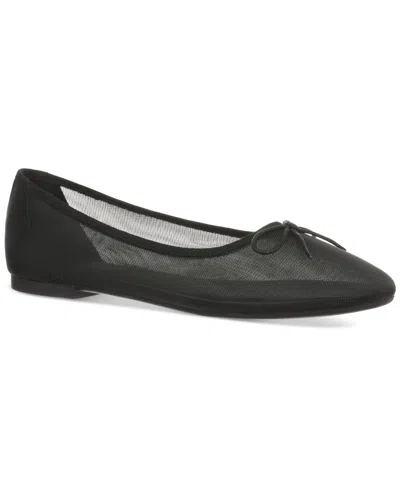 On 34th Women's Claudiaa Mesh Ballet Flats, Created For Macy's In Black Mesh