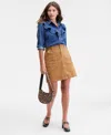 On 34th Women's Corduroy Mini Skirt, Macy's Exclusive In Brown