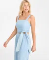 On 34th Women's Cotton Cropped Sleeveless Top, Macy's Exclusive In Blue