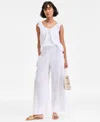On 34th Women's Cotton Gauze Pull-on Pants, Exclusively At Macy's