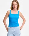 On 34th Women's Cotton Gauze Smocked Tank, Exclusively At Macy's