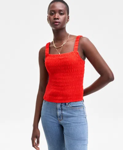 On 34th Women's Cotton Gauze Smocked Tank, Exclusively At Macy's