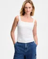 On 34th Women's Cotton Gauze Smocked Tank, Exclusively At Macy's