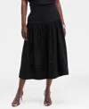 On 34th Women's Cotton Gauze Tiered Midi Skirt, Exclusively At Macy's