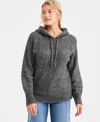 On 34th Women's Cozy Sweater Cable Hoodie, Macy's Exclusive In Gray