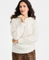 On 34th Women's Cozy Sweater Cable Hoodie, Macy's Exclusive In White