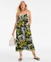 On 34th Women's Crochet Detail Midi Slip Dress, Exclusively At Macy's In Green