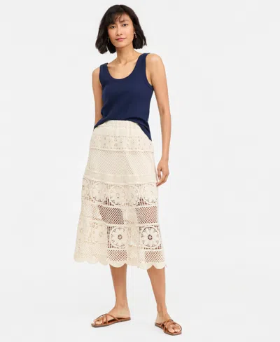 On 34th Women's Crochet Midi Skirt, Macy's Exclusive In Purple