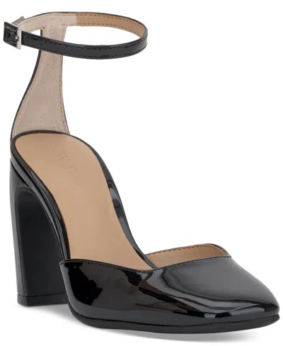 On 34th Women's Dareen Two-piece Pumps, Exclusively At Macy's In Black Patent