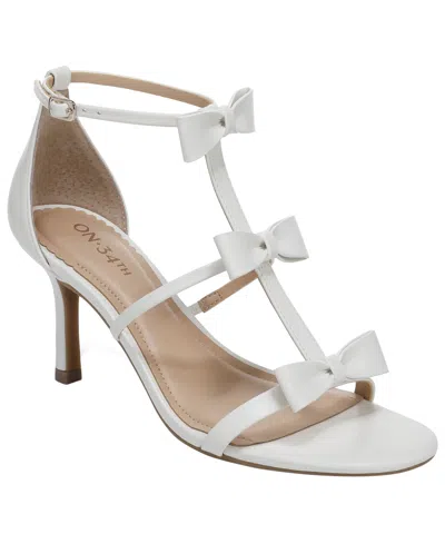 On 34th Women's Delphinee Bow Dress Sandals, Macy's Exclusive In White