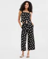 On 34th Women's Dot Culotte Pants, Macy's Exclusive In Black