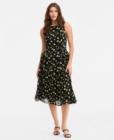 On 34th Women's Drop-waist Midi Dress, Macy's Exclusive In Black