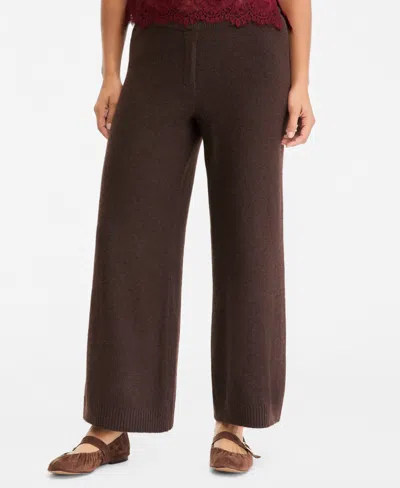 On 34th Women's Easy Wide-leg Pull-on Sweater Pants, Regular & Short, Macy's Exclusive In Multi