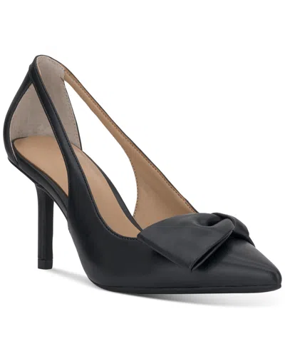 On 34th Women's Elayne Cutout Pumps, Exclusively At Macy's In Black Smooth