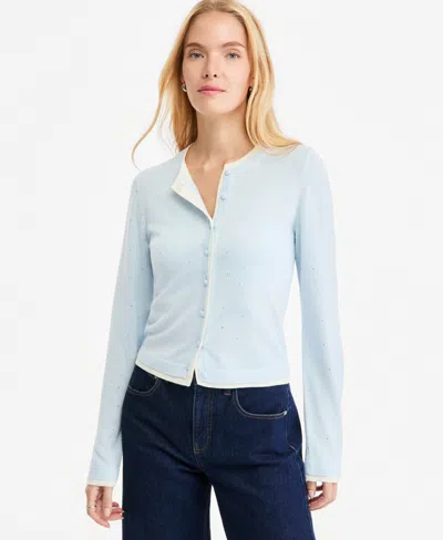 On 34th Women's Embellished Cora Cardigan, Macy's Exclusive In Blue