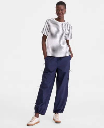 On 34th Women's Essential Crewneck Cotton Short-sleeve T-shirt, Macy's Exclusive In Multi