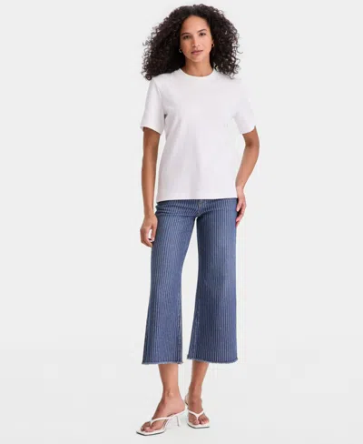 On 34th Women's Essential Crewneck Cotton Short-sleeve T-shirt, Macy's Exclusive In White