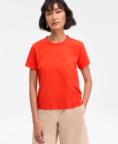 On 34th Women's Essential Crewneck T-shirt, Exclusively At Macy's