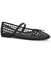 On 34th Women's Farroh Flats, Exclusively At Macy's In Black Woven