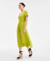 On 34th Women's Flutter-sleeve Printed Textured Midi Dress, Exclusively At Macy's In Green