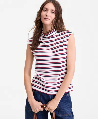 On 34th Women's Funnel Neck Sleeveless T-shirt, Macy's Exclusive In Multi