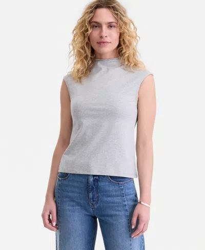 On 34th Women's Funnel Neck Sleeveless T-shirt, Macy's Exclusive In White