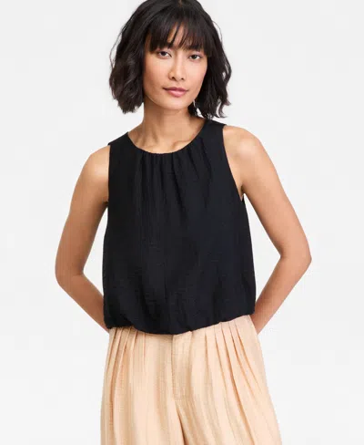 On 34th Women's Gauze Cropped Bubble Tank Top, Macy's Exclusive In Multi