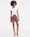 On 34th Women's Geo Puzzle Print A-line Mini Skirt, Exclusively At Macy's