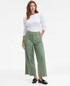 On 34th Women's High-rise Wide-leg Chino Pants, Macy's Exclusive In Green