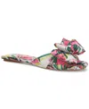 ON 34TH WOMEN'S JAZMINN BOW SLIP-ON SLIDE FLAT SANDALS, CREATED FOR MACY'S