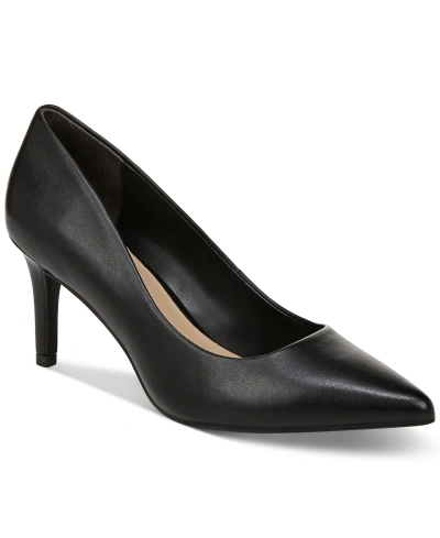 On 34th Women's Jeules Pointed-toe Slip-on Pumps, Created For Macy's In Black Leather
