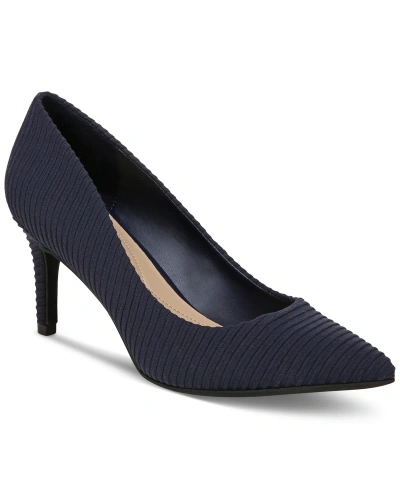 On 34th Women's Jeules Pointed-toe Slip-on Pumps, Created For Macy's In Navy Neoprene