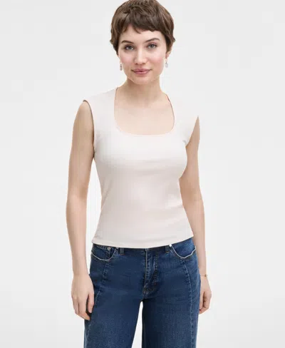 On 34th Women's Knit Scoop-neck Raglan-cap-sleeve Top, Exclusively At Macy's In Pastel Rose