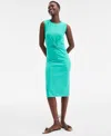 On 34th Women's Knot-front Knit Midi Dress, Exclusively At Macy's In Green