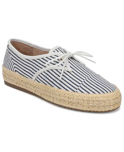 On 34th Women's Lace Up Almond Toe Flats, Macy's Exclusive In Blue