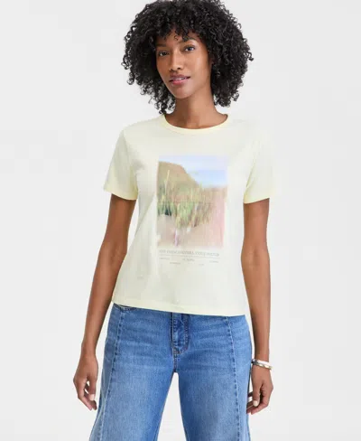 On 34th Women's Landscape Everyday Graphic Tee, Macy's Exclusive In Multi