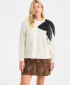 On 34th Women's Long-sleeve Bow Sweater, Macy's Exclusive In White