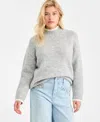 On 34th Women's Long-sleeve Mock-neck Sweater, Macy's Exclusive In Gray
