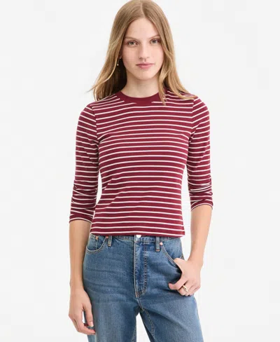On 34th Women's Long-sleeve Top, Macy's Exclusive In Dark Rust Combo
