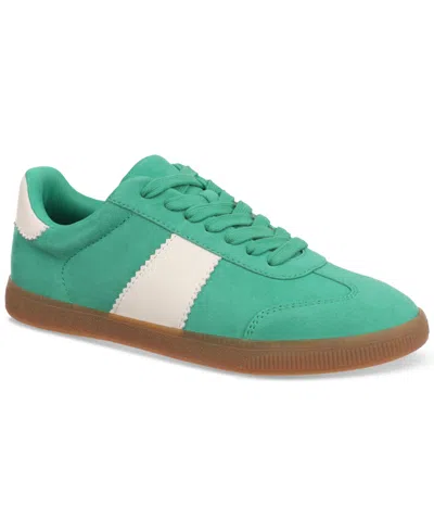 On 34th Women's Marinaa Low-top Sneakers, Created For Macy's In Green Micro,white Smooth