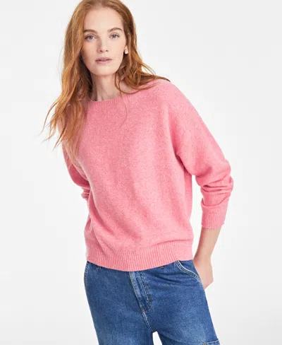 On 34th Women's Marled Boatneck Sweater, Exclusively At Macy's In Desert Blossom