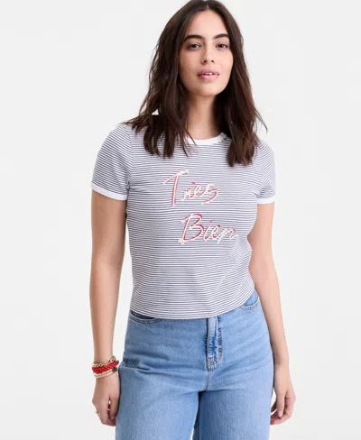 On 34th Women's Meet & Greet Graphic T-shirt, Macy's Exclusive In Gray