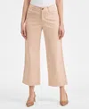 On 34th Women's Mid Rise Cropped Wide-leg Chino Pants, Exclusively At Macy's In Chai